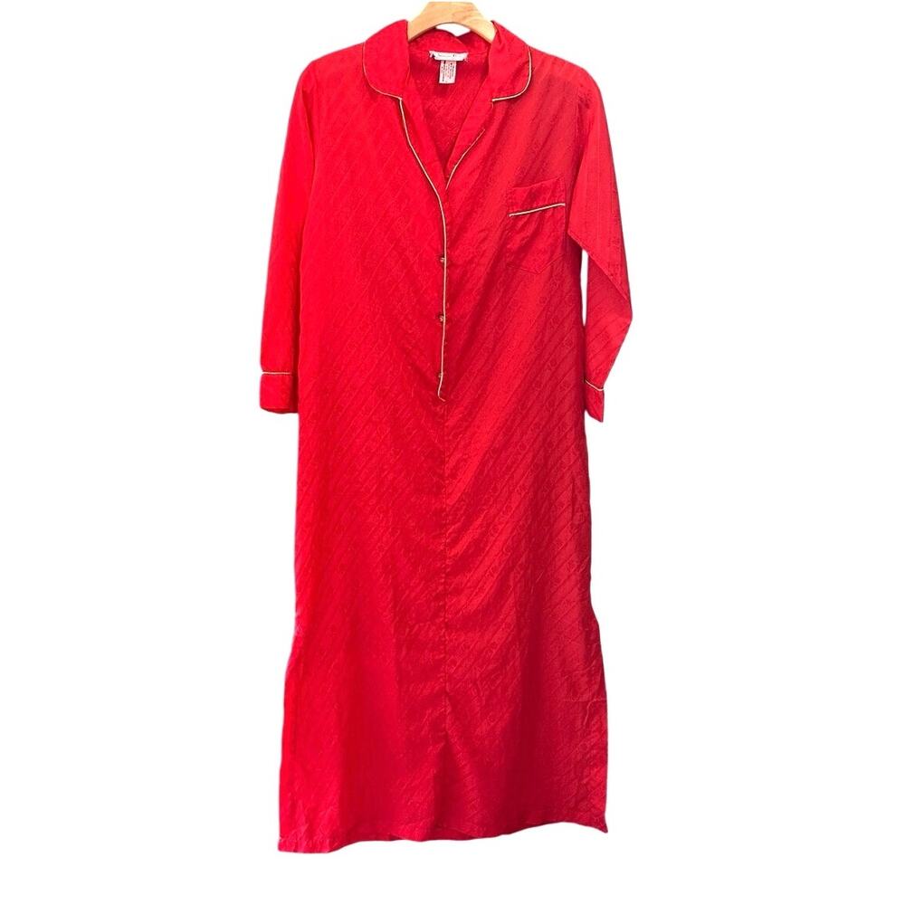 VINTAGE CHRISTIAN DIOR Lingerie Red women's nightgown size medium